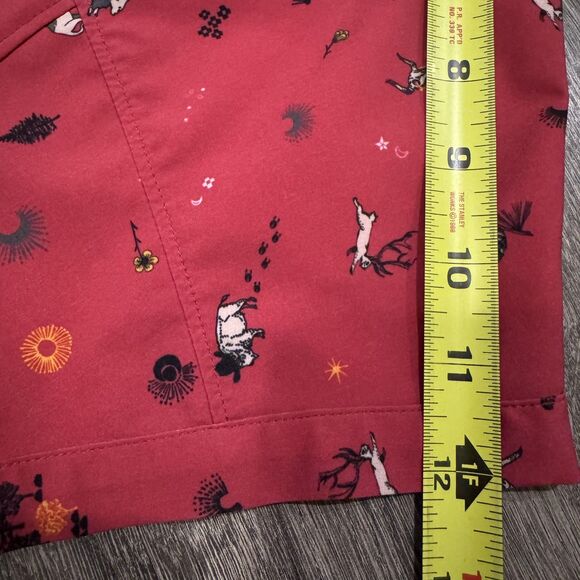 Stio Hiking Shirt Womans M Western Cowboy Print Short Sleeve Button Front Top - Picture 7 of 9